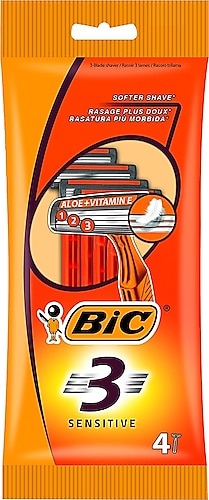 Bic 3 Sensitive Kullan-At 4'lü Tıraş Bıçağı