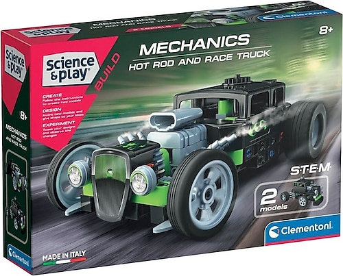 Clementoni Mekanik Laboratuvarı Hot Road ve Race Truck 75076TR