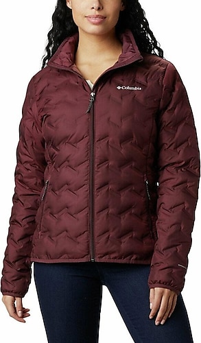 Columbia Delta Ridge Down WK0259-671 Bordo Kadın Şişme Mont