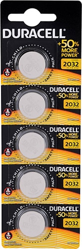 Duracell CR2032 3V 5'li Lityum Düğme Pil