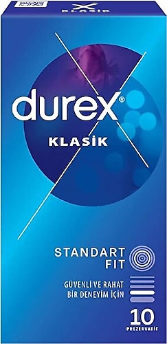 Durex Klasik Prezervatif 10'lu