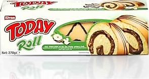 Elvan Today Roll Kek Fındıklı 270 Gr. (1 Paket)