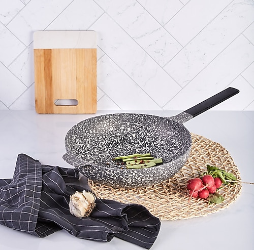 Emsan Perge 30 cm Döküm Wok Tava