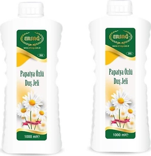Ersağ Papatya Özlü 1000 ml 2 Adet Duş Jeli