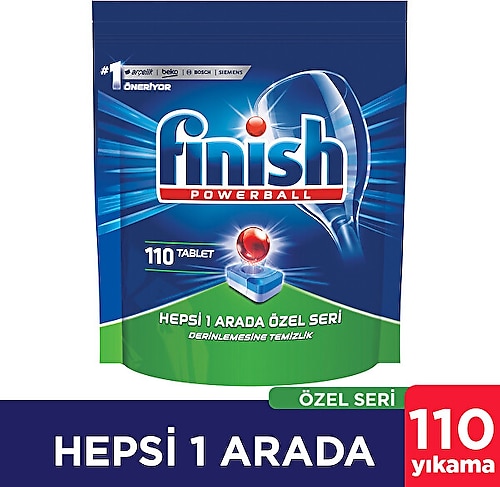 Finish Hepsi Bir Arada Bulaşık Makinesi Tableti 110'lu