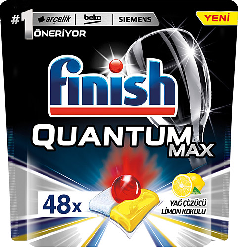 Finish Powerball Quantum Max Limon 48'li Bulaşık Makinesi Tableti