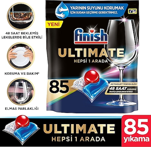 Finish Quantum Ultimate Bulaşık Makinesi Tableti 85'li