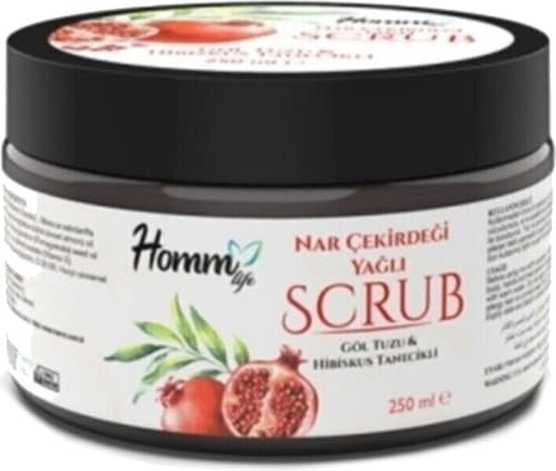 Homm Life Nar Çekirdeği Yağlı Hibiskus Tanecikli Scrub 250 ml Peeling