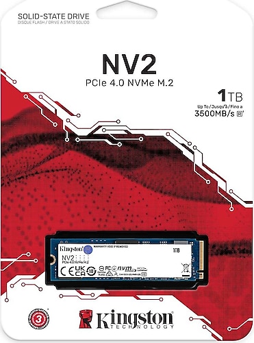 Kingston NV2 SNV2S/1000G PCI-Express 4.0 1 TB M.2 SSD