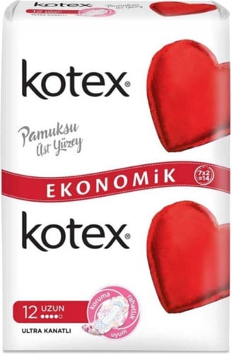 Kotex Ultra Double Eko Uzun Hijyenik Ped 12'li