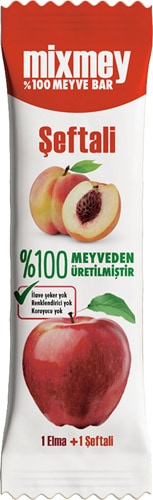 Mixmey Şeftali 20 gr Meyve Barı