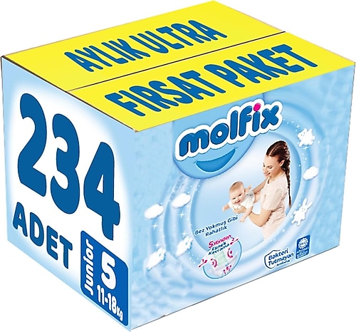 Molfix 5 Beden Junior 234'lü Bebek Bezi
