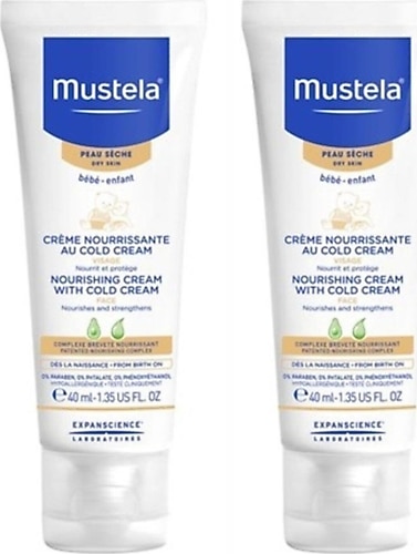 Mustela Cold Cream İçeren Besleyici Yüz Kremi 40 ml 2 Adet