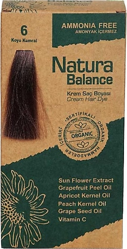 Natura Balance Organik 6 Koyu Kumral Saç Boyası