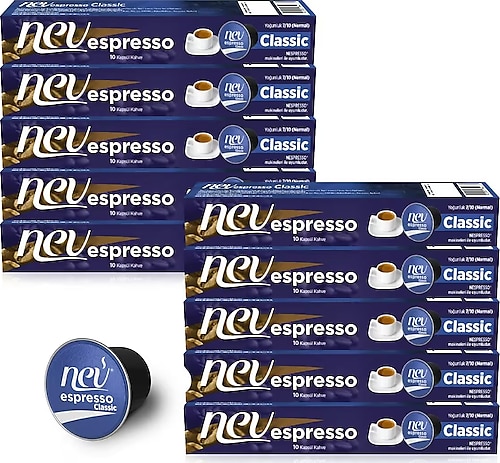 Nev espresso Klasik Kapsül Kahve Nespresso Uyumlu 100 Adet