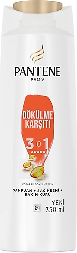 Pantene 3'ü 1 Arada Saç Dökülmesine Karşı Şampuan 350 ml