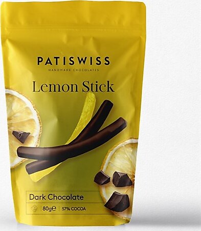 Patiswiss Bitter Çikolata Kaplı Limon Stick 80 gr