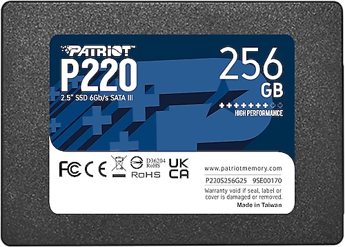 Patriot P220 P220S256G25 SATA 3.0 2.5" 256 GB SSD
