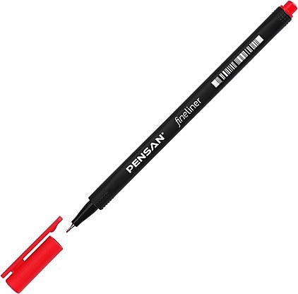 Pensan 6500 Kırmızı Fineliner Kalem