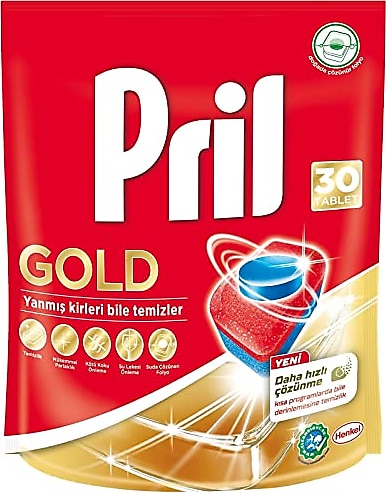 Pril Gold Bulaşık Makinesi Tableti 30'lu