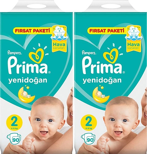 Prima Aktif 2 Numara Mini 180'li Bebek Bezi
