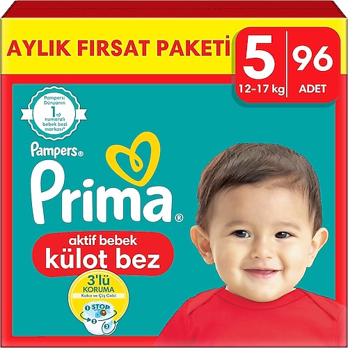 Prima Pants 5 Beden junior 96'lı Külot Bez