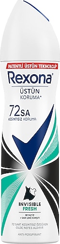 Rexona Invisible Black & White Fresh Kadın Deodorant 150 ml