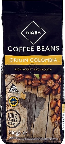 Rioba Origin Columbia Arabica Çekirdek Kahve 500 G