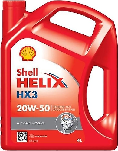 Shell Helix HX3 20W-50 4 lt Motor Yağı