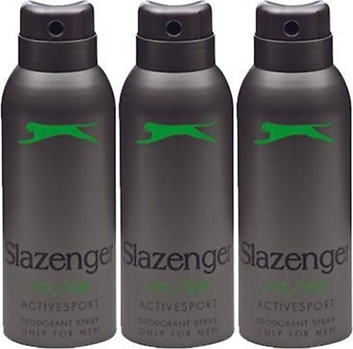 Slazenger Active Sport Erkek Deodorant Spray Yeşil 150 ml 3 Adet