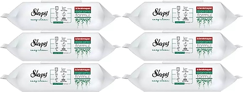 Sleepy Easy Clean Beyaz Sabun Katkılı Yüzey Temizlik Havlusu 100 Yaprak 6'lı