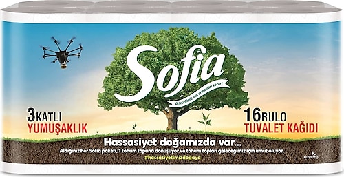 Sofia 3 Katlı 16'lı Tuvalet Kağıdı