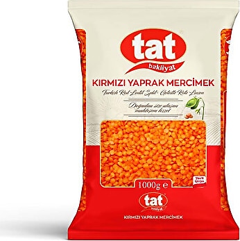 Tat Kırmızı Yaprak Mercimek 1 kg