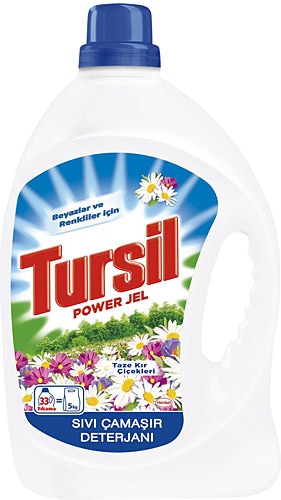 Tursil Taze Kır Çiçekleri 2.31 lt 33 Yıkama Beyazlar ve Renkliler için Jel Deterjan