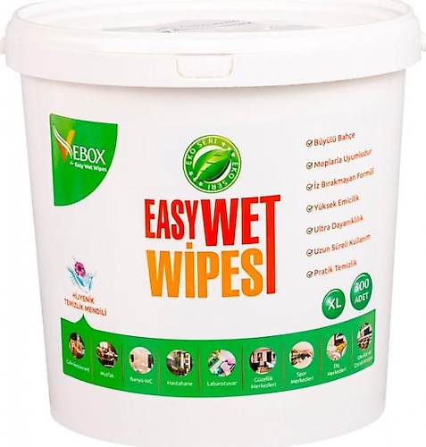 Vebox Easy Wet Wipes Büyülü Bahçe Islak Mendil Eko 300 Yaprak