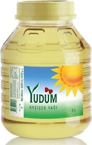 Yudum Ayçiçek Yağı 5 lt Yuvarlak Pet