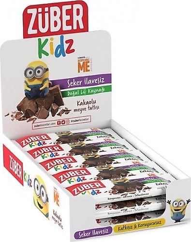 Züber Kidz Kakaolu Meyve Tatlısı 16x30 gr